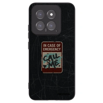Picasee crna silikonska maskica za Xiaomi 14 - EMERGENCY