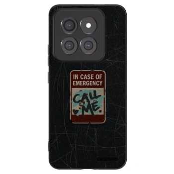 Picasee crna silikonska maskica za Xiaomi 14 Pro - EMERGENCY