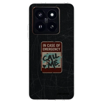 Picasee silikonska prozirna maskica za Xiaomi 14 Pro - EMERGENCY
