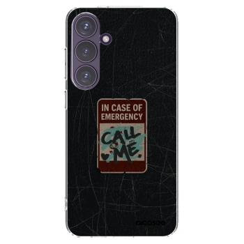 Picasee silikonska prozirna maskica za Samsung Galaxy S24+ S926B 5G - EMERGENCY