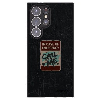 Picasee crna silikonska maskica za Samsung Galaxy S24 Ultra S928B 5G - EMERGENCY