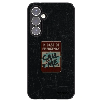 Picasee crna silikonska maskica za Samsung Galaxy S23 FE S711B - EMERGENCY