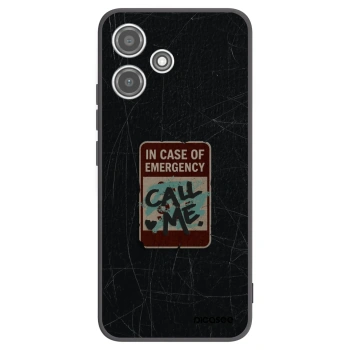 Picasee crna silikonska maskica za Xiaomi Redmi 12 5G - EMERGENCY