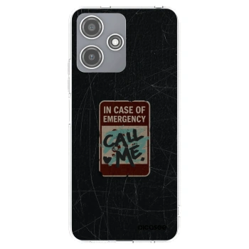 Picasee silikonska prozirna maskica za Xiaomi Redmi 12 5G - EMERGENCY