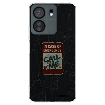 Picasee silikonska prozirna maskica za Xiaomi Redmi 13C 4G - EMERGENCY