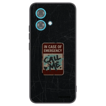 Picasee crna silikonska maskica za Motorola Edge 40 Neo - EMERGENCY