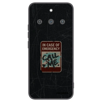 Picasee crna silikonska maskica za Realme 11 Pro+ - EMERGENCY