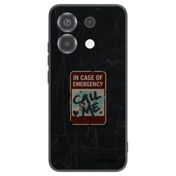Picasee crna silikonska maskica za Xiaomi Poco X6 - EMERGENCY