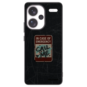 Picasee crna silikonska maskica za Xiaomi Redmi Note 13 Pro+ 5G - EMERGENCY