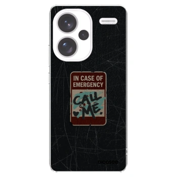 Picasee silikonska prozirna maskica za Xiaomi Redmi Note 13 Pro+ 5G - EMERGENCY