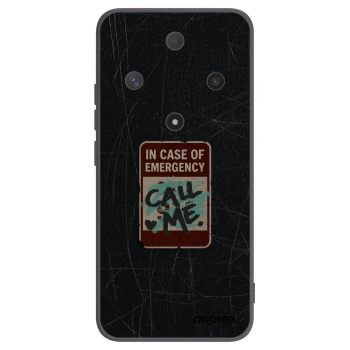 Picasee crna silikonska maskica za Honor Magic6 Lite 5G - EMERGENCY