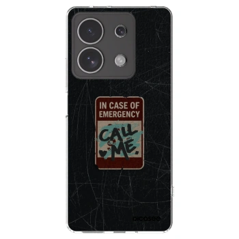 Picasee silikonska prozirna maskica za Xiaomi Redmi Note 13 4G - EMERGENCY
