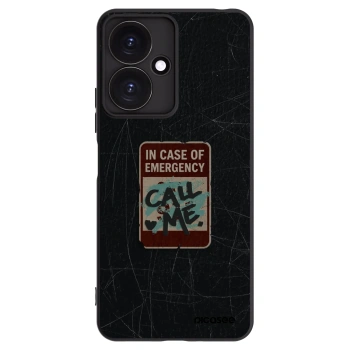 Picasee crna silikonska maskica za Xiaomi Redmi 13C 5G - EMERGENCY