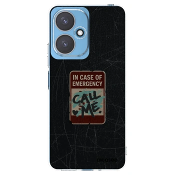 Picasee silikonska prozirna maskica za Xiaomi Redmi 13C 5G - EMERGENCY
