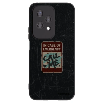 Picasee crna silikonska maskica za Honor 200 Lite - EMERGENCY