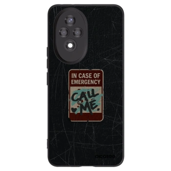 Picasee crna silikonska maskica za Honor 200 Pro 5G - EMERGENCY