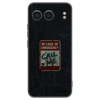 Picasee crna silikonska maskica za OnePlus Nord 4 - EMERGENCY