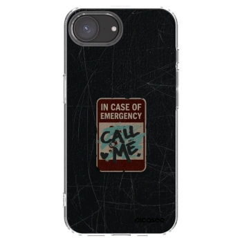 Picasee silikonska prozirna maskica za Apple iPhone 16e - EMERGENCY