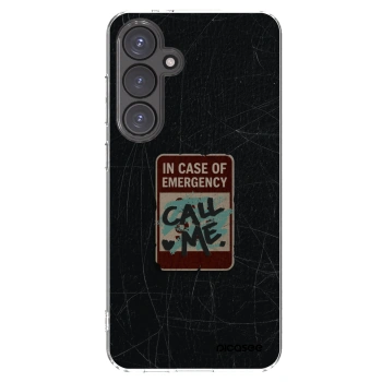 Picasee silikonska prozirna maskica za Samsung Galaxy S24 FE S721B - EMERGENCY