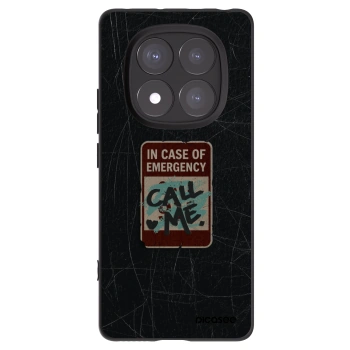 Picasee crna silikonska maskica za Xiaomi Redmi Note 14 Pro+ 5G - EMERGENCY