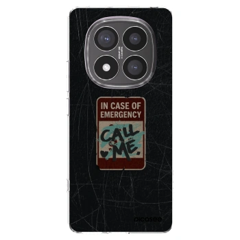 Picasee silikonska prozirna maskica za Xiaomi Redmi Note 14 Pro+ 5G - EMERGENCY