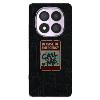 Picasee silikonska prozirna maskica za Xiaomi Redmi Note 14 Pro 5G - EMERGENCY