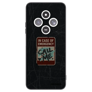 Picasee crna silikonska maskica za Xiaomi Redmi 14C - EMERGENCY