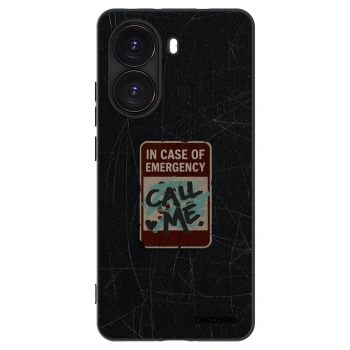 Picasee crna silikonska maskica za Xiaomi Poco X7 Pro 5G - EMERGENCY
