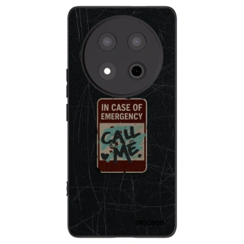 Picasee crna silikonska maskica za Honor Magic7 Lite 5G - EMERGENCY