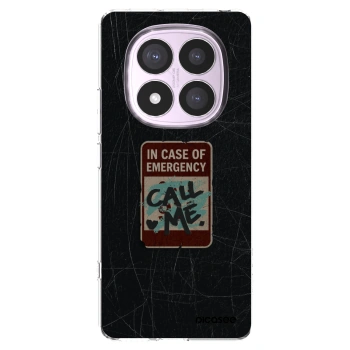 Picasee silikonska prozirna maskica za Xiaomi Redmi Note 14 Pro 4G - EMERGENCY