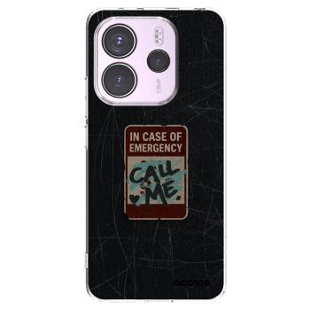 Picasee silikonska prozirna maskica za Xiaomi Redmi Note 14 4G - EMERGENCY