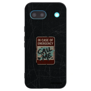 Picasee crna silikonska maskica za Google Pixel 8a - EMERGENCY