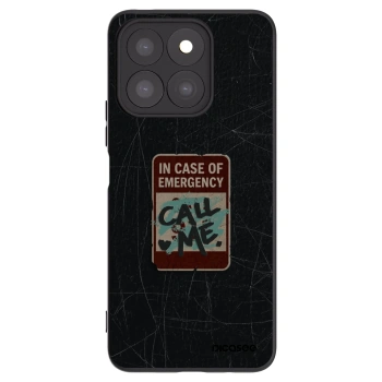 Picasee crna silikonska maskica za Honor X8c - EMERGENCY