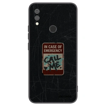 Picasee crna silikonska maskica za Xiaomi Redmi Note 7 - EMERGENCY