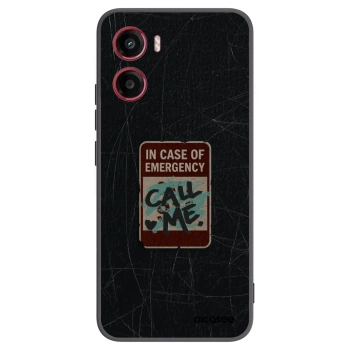 Picasee crna silikonska maskica za Motorola Moto G05 - EMERGENCY