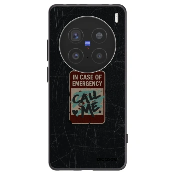 Picasee crna silikonska maskica za Vivo X200 Pro - EMERGENCY