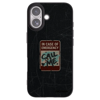 Picasee crna silikonska maskica za Apple iPhone 17 - EMERGENCY