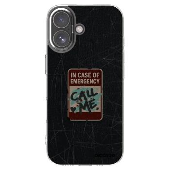 Picasee silikonska prozirna maskica za Apple iPhone 17 - EMERGENCY
