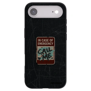 Picasee crna silikonska maskica za Apple iPhone Air - EMERGENCY