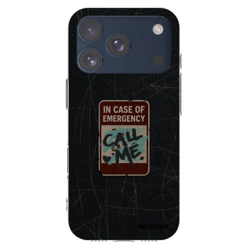Picasee silikonska prozirna maskica za Apple iPhone 17 Pro - EMERGENCY