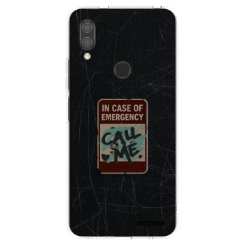 Picasee silikonska prozirna maskica za Xiaomi Redmi 7 - EMERGENCY