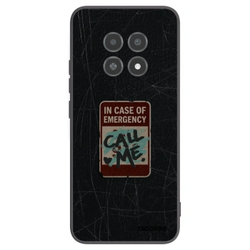 Picasee crna silikonska maskica za Realme 12X - EMERGENCY