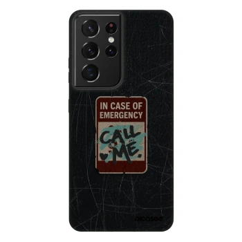 Picasee Fashion Case za Samsung Galaxy S21 Ultra 5G G998B - EMERGENCY