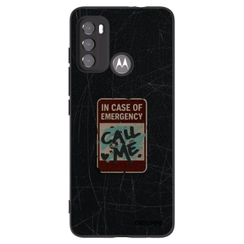 Picasee crna silikonska maskica za Motorola Edge 60 5G - EMERGENCY