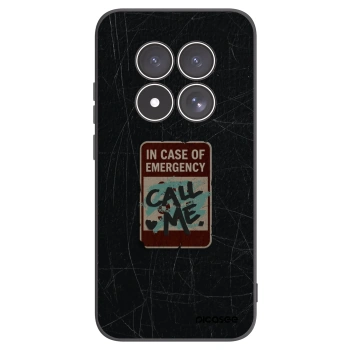 Picasee crna silikonska maskica za Xiaomi Redmi Note 15 Pro 4G - EMERGENCY