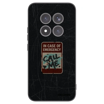 Picasee crna silikonska maskica za Xiaomi Redmi Note 15 Pro+ - EMERGENCY