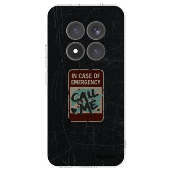 Picasee silikonska prozirna maskica za Xiaomi Redmi Note 15 Pro+ - EMERGENCY