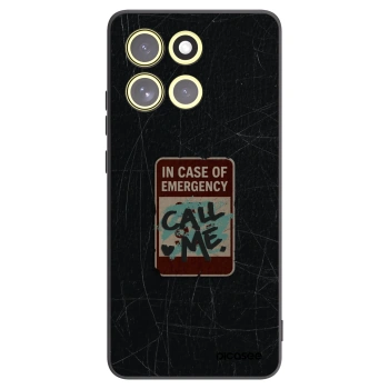 Picasee crna silikonska maskica za Motorola Moto G86 Power 5G - EMERGENCY