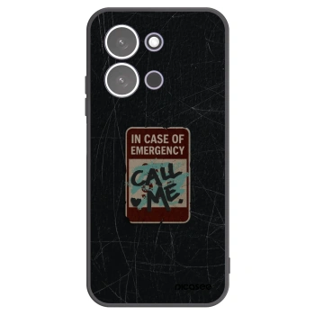 Picasee crna silikonska maskica za Xiaomi Redmi 15C 5G - EMERGENCY