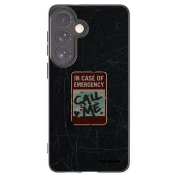 Picasee crna silikonska maskica za Samsung Galaxy S26+ - EMERGENCY